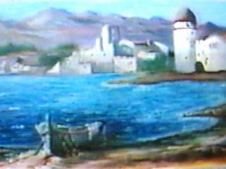 Peinture Collioure Barque