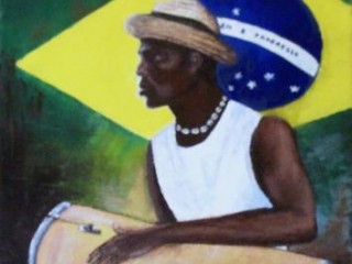 Peinture brésilien au congas