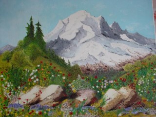 Peinture Mont Blanc